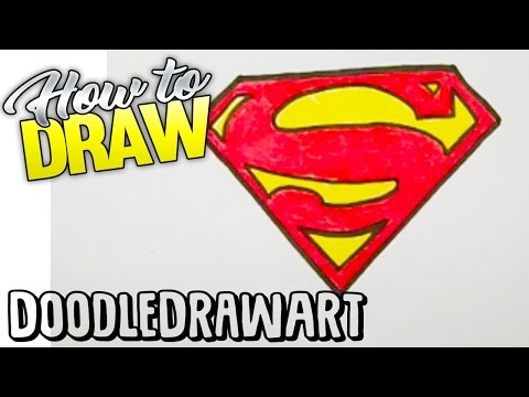 how to draw the superman s