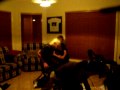 hardcore mosh pit at adams party