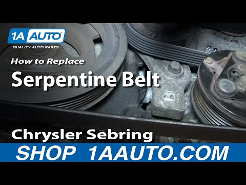 how to replace alternator belt