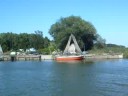 Port in Piaski on the Vistula Lagoon
