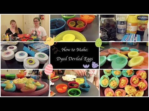 how to dye deviled eggs