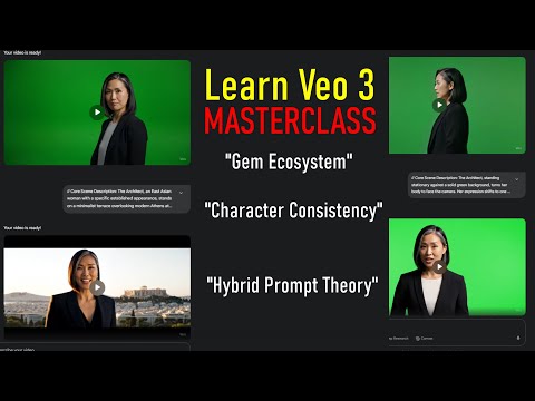 Veo 3 MASTERCLASS - Character Consistency - Gem Ecosystem - "Hybrid Prompt Theory"