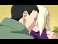Shikamaru and Ino kissing scene
