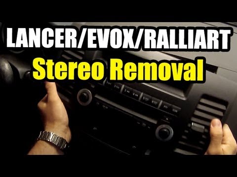 Lancer stereo removal and aftermarket install Part 1 of 2.
