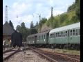 Dampfzugfahtren der IG Dreiseenbahn auf der Dreiseen- und der hinteren Höllentalbahn 09.August 2009