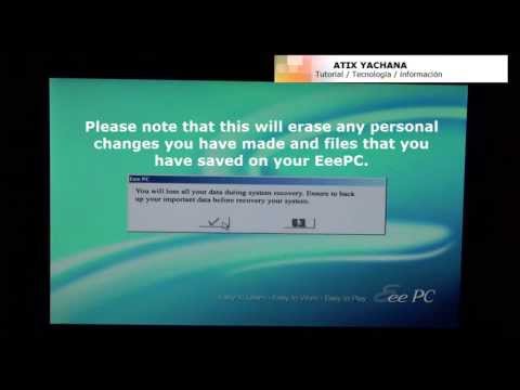 how to recover eee pc asus