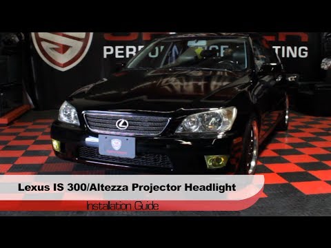Spyder Auto Installation: 2001-05 Lexus IS300/Altezza Projector Headlights
