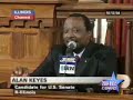 Barack Obama and Alan Keyes debate 2 of 6 10/12/04