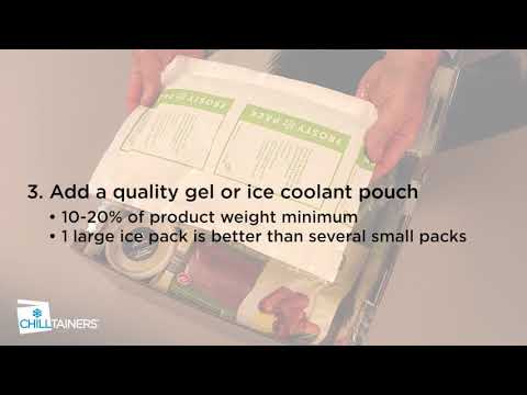 Chilltainers Thermal Packaging – 4 key steps to packing