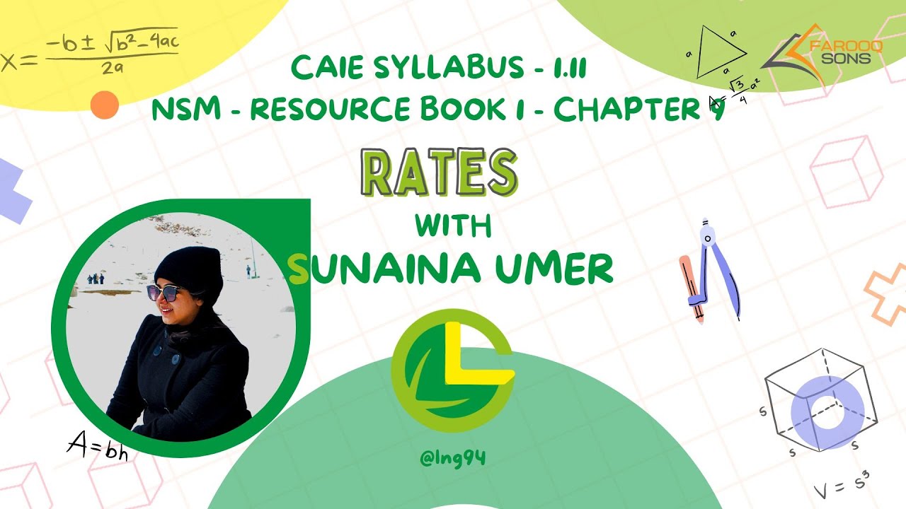 Speed Conversions - Arithmetic - CAIE -NSM - Book 1 - Mathematics Fun - Sunaina Umer