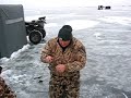 Ice Fishing on Lake Thompson, South Dakota