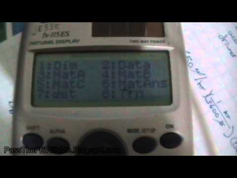 how to use casio fx-115es for fe exam