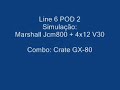 Line 6 POD 2 Marshall JCM800 - Cabinets Test Line 6 POD 2 Marshall JCM800 - Cabinets Test