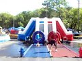 Kara doing the kids firefighter comabt challenge Kara doing the kids firefighter comabt challenge