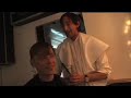 skip lotem gets his hair did by superstar adrien brody on set in this ridiculous footage captured by mila turajlic!!!