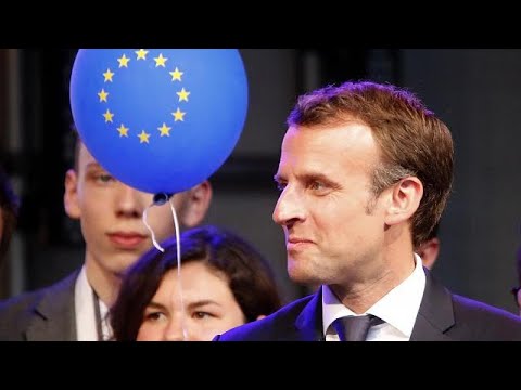 Der franzsische Prsident Macron wirbt fr das Ato ...