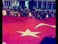 Schlagbaum Türkei gewonnen 3 : 2 riesen flagge Schlagbaum Türkei gewonnen 3 : 2 riesen flagge