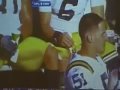 Jets QB Mark Sanchez Eats Hot Dog During Raiders vs. Jets (funny)