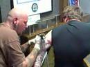 Anthony Romano the first and likely only person in history to get an offical Sports Final Radio googan tattoo from our friends at Peacock's Tattoo.