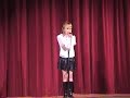 8 yr  emily singing hit me with your best shot