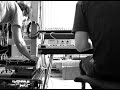 Houston Guy (right) plays rhodes. Mike Dobler (left) plays t-resonator.