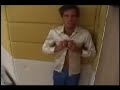 Big Brother UK contestant Alex Sibley singing and dancing to the BB bathroom camera!