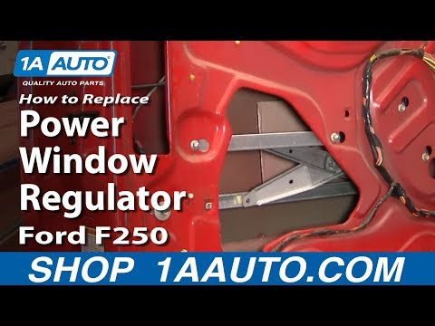 How to Install Replace Power Window Regulator 99-07 Ford F250 F350 Super Duty 1AAuto.com