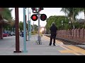 Surfliner flies through Carlsbad Village with Amfleet