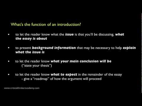 how to write introduction