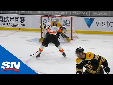 Patrice Bergeron Blows A Tire & Travis Sanheim Scores OT Winner On Breakaway
