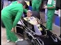 ex-lotus team manager peter warr drives in 25 aniv. dfv engine