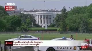 Casa Branca é fechada após suspeito ser baleado