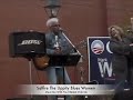 saffire the uppity blues women performed live in support of barack obama for president, mark warner for senate, and bill day for congress in fredericksburg, virginia on november 2, 2008.  the title is 