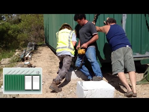 how to fasten shipping containers together