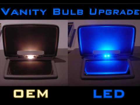 LEDbulbz: Chrysler 300c/300-How to install BLUE Visor/vanity LED bulbs video