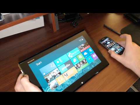 how to use nfc on sony vaio fit