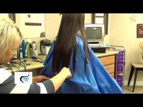how to trim long hair