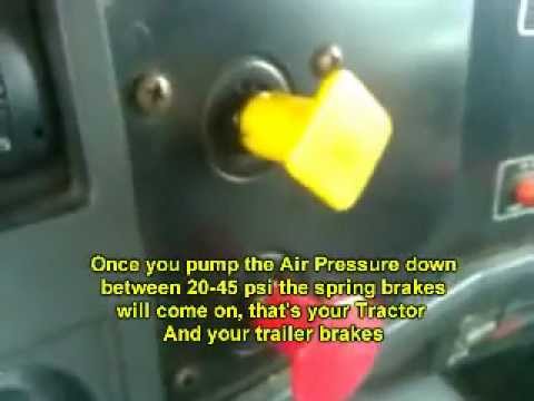 how to perform air brake test