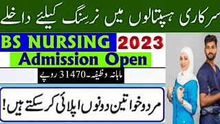 PNAS2 BS Nursing Punjab Nursing Admission 2023