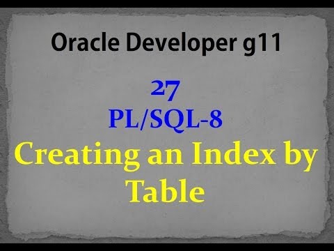 how to create index in oracle