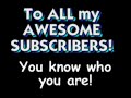 i like my subscribers!!  eye of the tiger parody! 