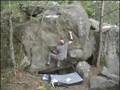 Fontainebleau bouldering - Mur de Tranquilité (7a)