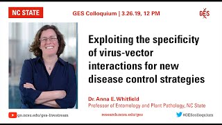 3/26/19 - Anna Whitfield - Biotech control strategies for vector-borne viruses