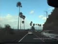 [V0070] 020103 九州最南端の大隅半島側の錦江湾沿いの国道269号でしばらく北上すると徐々に桜島が迫る Japanese country roads; Sakurajima