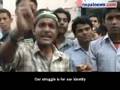 Students protest against VP Jha for swearing-in in Hindi (English)