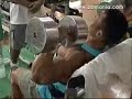 Kim Myung-hoon: Korean bodybuilder - dumbell press