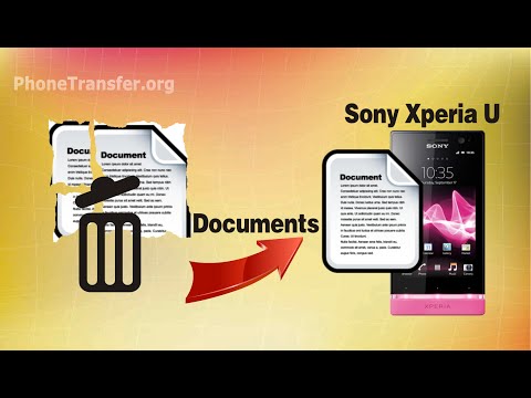 how to recover xperia u