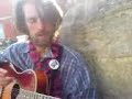 Mallik Playing Guitar in Glastonbury
