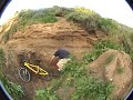 two skaters and one surfer attempt bmx