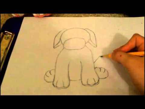how to draw puppies
